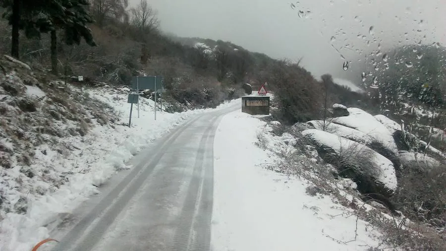 Llega a Extremadura la primera nevada de 2019. Los municipios de La Garganta (a 1124 metros de altitud) y Piornal (a 1.175 metros de altitud) han recibido los primeros copos de nieve. La Aemet mantiene activa hasta este sábado la alerta amarilla por nevadas en todo en el norte de la región. 