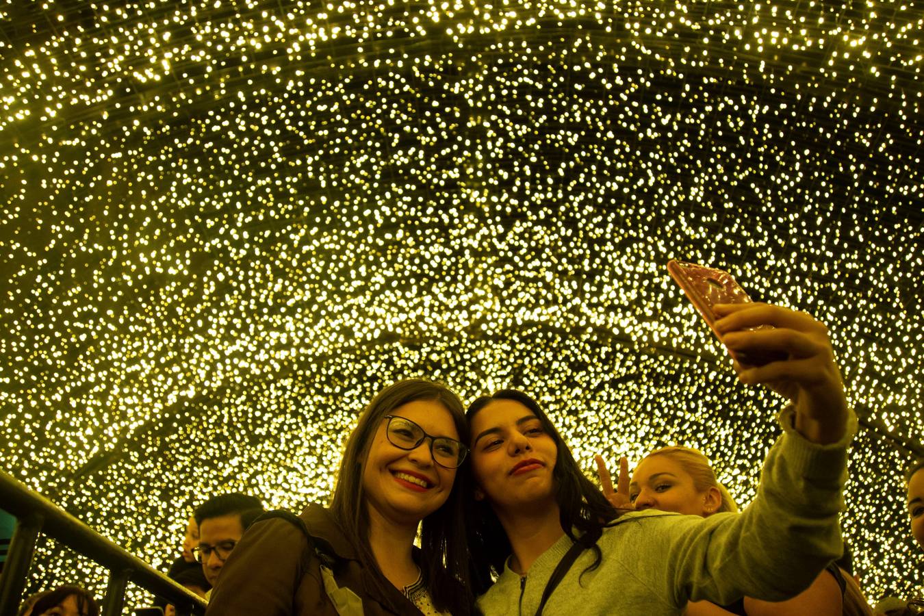 Celebración del festival GDLUZ en la catedral de Guadalajara, estado de Jalisco (México).