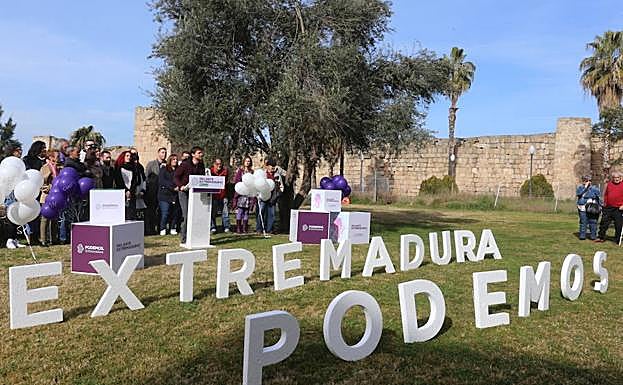 Presentación de Podemos en Mérida 