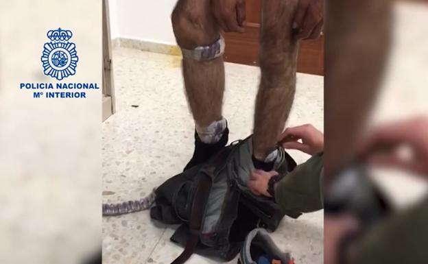 Detenido en Badajoz con 200 bellotas de hachís pegadas al cuerpo