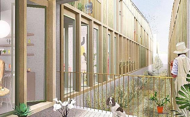 Detalle de las viviendas del Campillo.