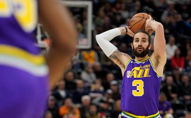 Ricky Rubio, con el balón. 