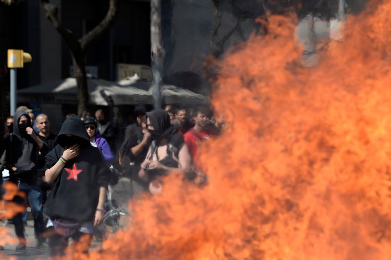 Fotos: Vox en Barcelona: Incidentes y varios detenidos independentistas