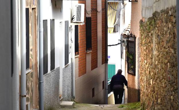 Paisaje rural del norte de la comunidad autónoma, la zona de Extremadura más afectada por la despoblación.
