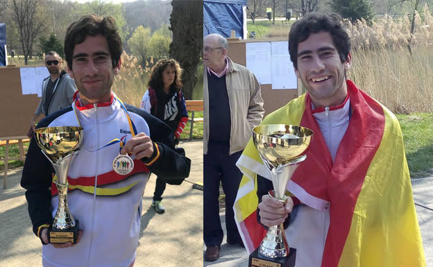 ManueI Gomez Lucas con los premios obtenidos