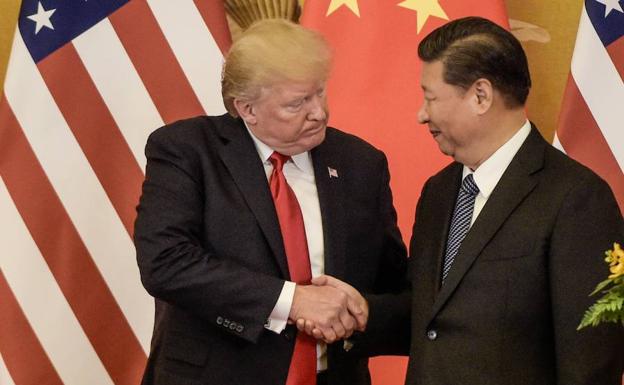 El presidente estadounidense y su homólogo chino.