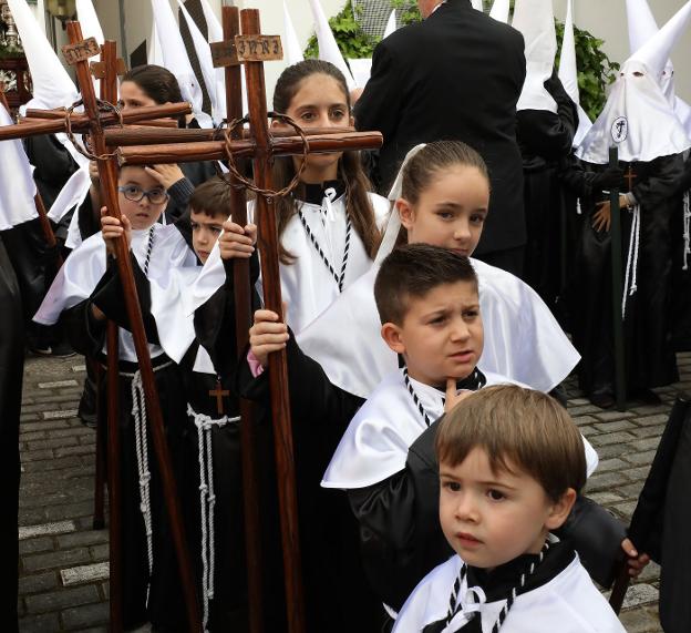 Penitentes de la Cofradía de la Vera Cruz.