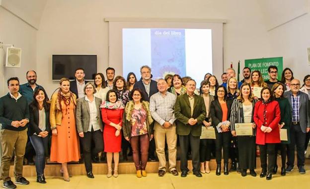 La entrega de premios se ha llevado a cabo en la Biblioteca de Extremadura, en Badajoz:: HOY