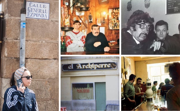 1. Letrero de la calle equivocado | 2. Carlos y Ángel Arébalo en Los Toneles. | 3. El famoso Archiperre | 4. El bar Amador en los ochenta
