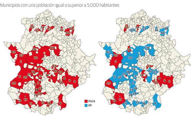 Distribución del voto en las elecciones generales. 