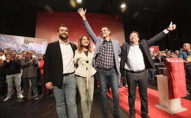 El PSOE también es la fuerza más votada en Cáceres, y el PP empata con Cs en el segundo puesto