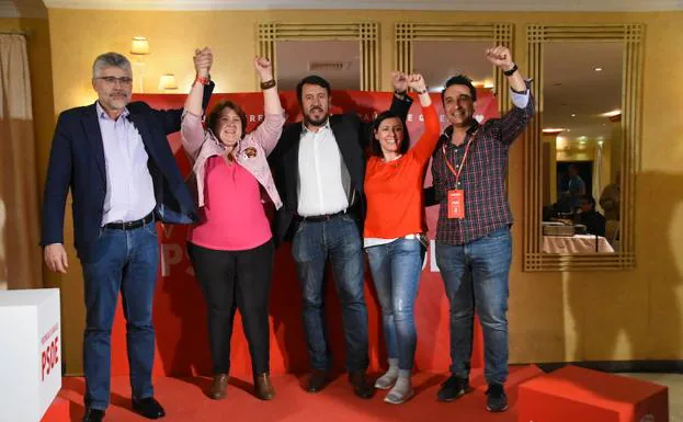 Valentín García, Teresa Macías, Rafael Lemus, María Isabel García y Ricardo Cabezas