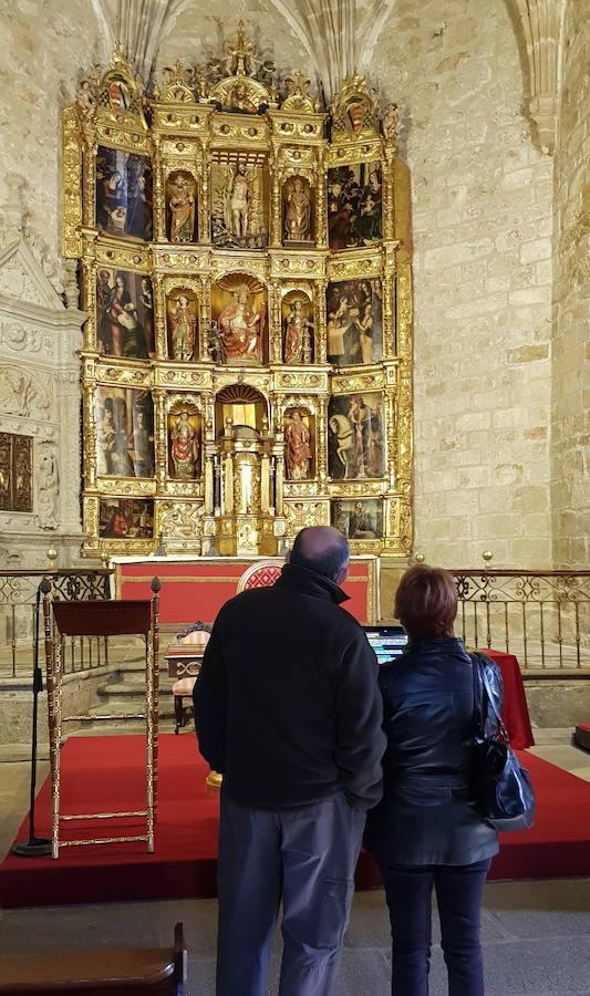San Martín. Esta iglesia de Plasencia tiene un retablo con pinturas de Luis de Morales.