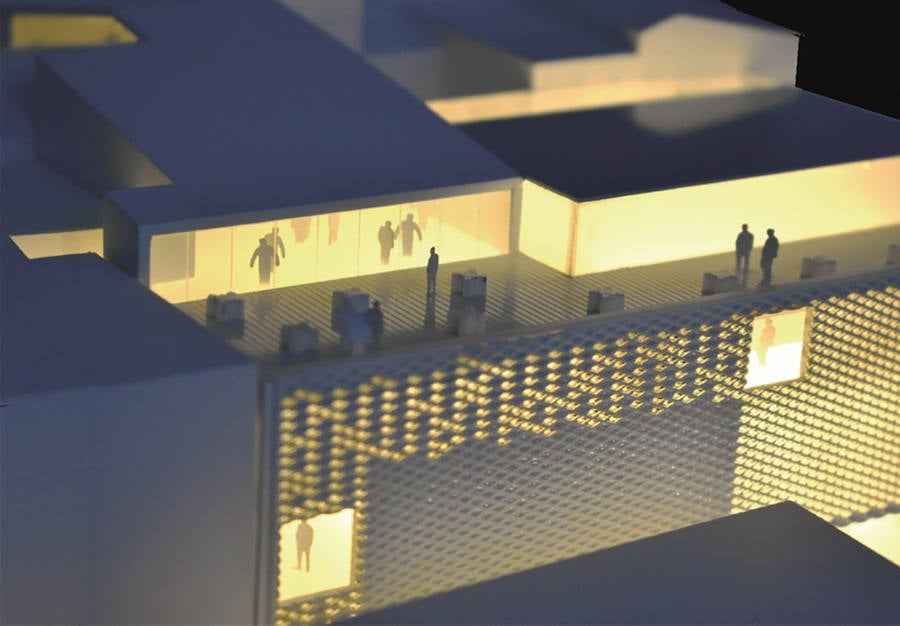 El edificio se levantará en una parcela entre las plazas San José y Luis de Morales. Los arquitectos Ángel Ganivet y Juan Carlos Sánchez son los artífices del proyecto 