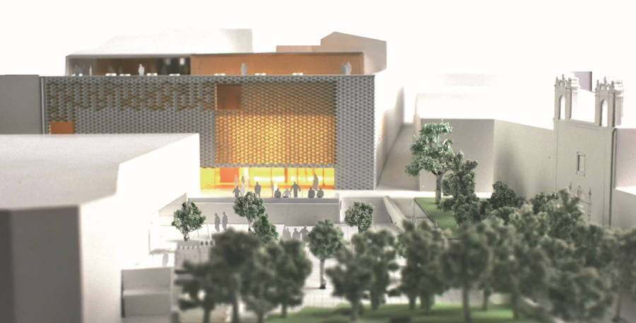 El edificio se levantará en una parcela entre las plazas San José y Luis de Morales. Los arquitectos Ángel Ganivet y Juan Carlos Sánchez son los artífices del proyecto 