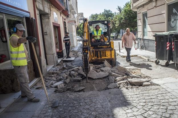 Obra de la plataforma única en San Andrés. :: pakopí