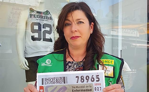 María José Sanz Trujillo ha repartido la suerte entre Zafra, Valencia del Ventoso y Puebla de Sancho Pérez