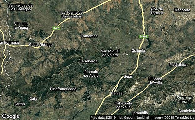 Unión de las provincias de Cáceres y Salamanca. 