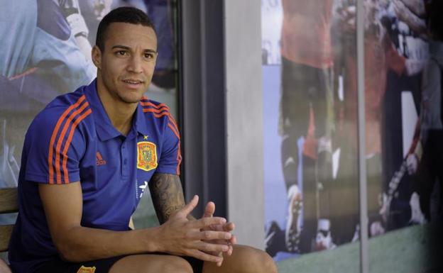 Rodrigo Moreno, en la Ciudad del Fútbol de Las Rozas.