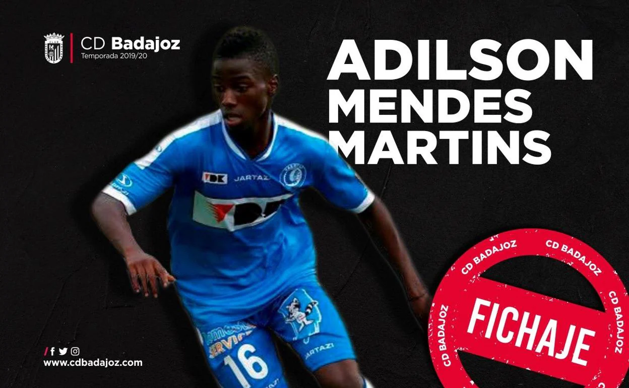 El Badajoz incorpora al sub 23 Adilson Mendes