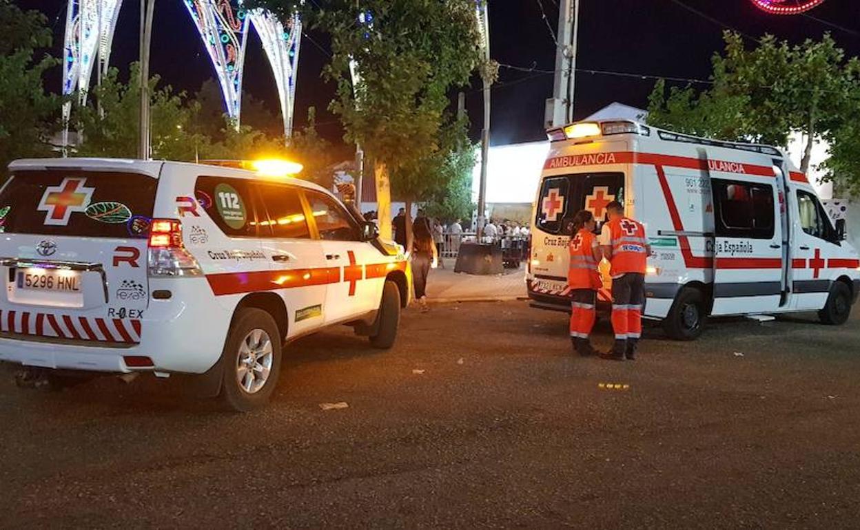 El número de asistencias de Cruz Roja en feria cae un 18%