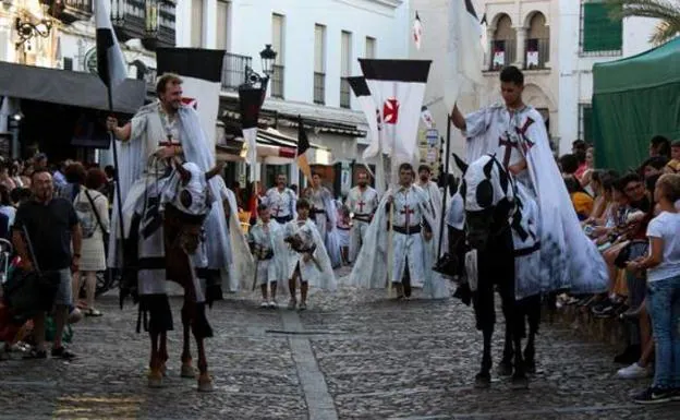 Celebración del Festival Templario en Jerez de los Caballeros. 