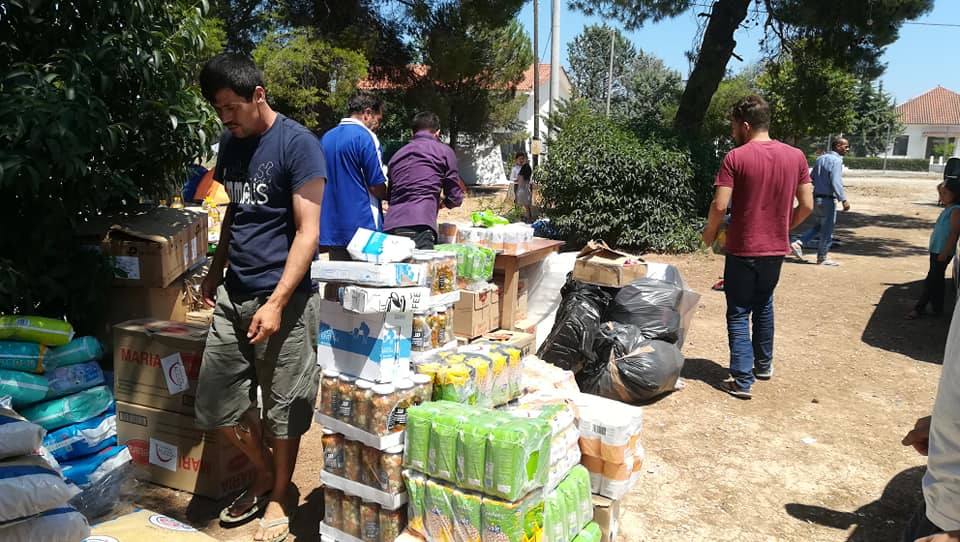 Campamento de Malakasa, donde trabaja Patricia Sierra::HOY