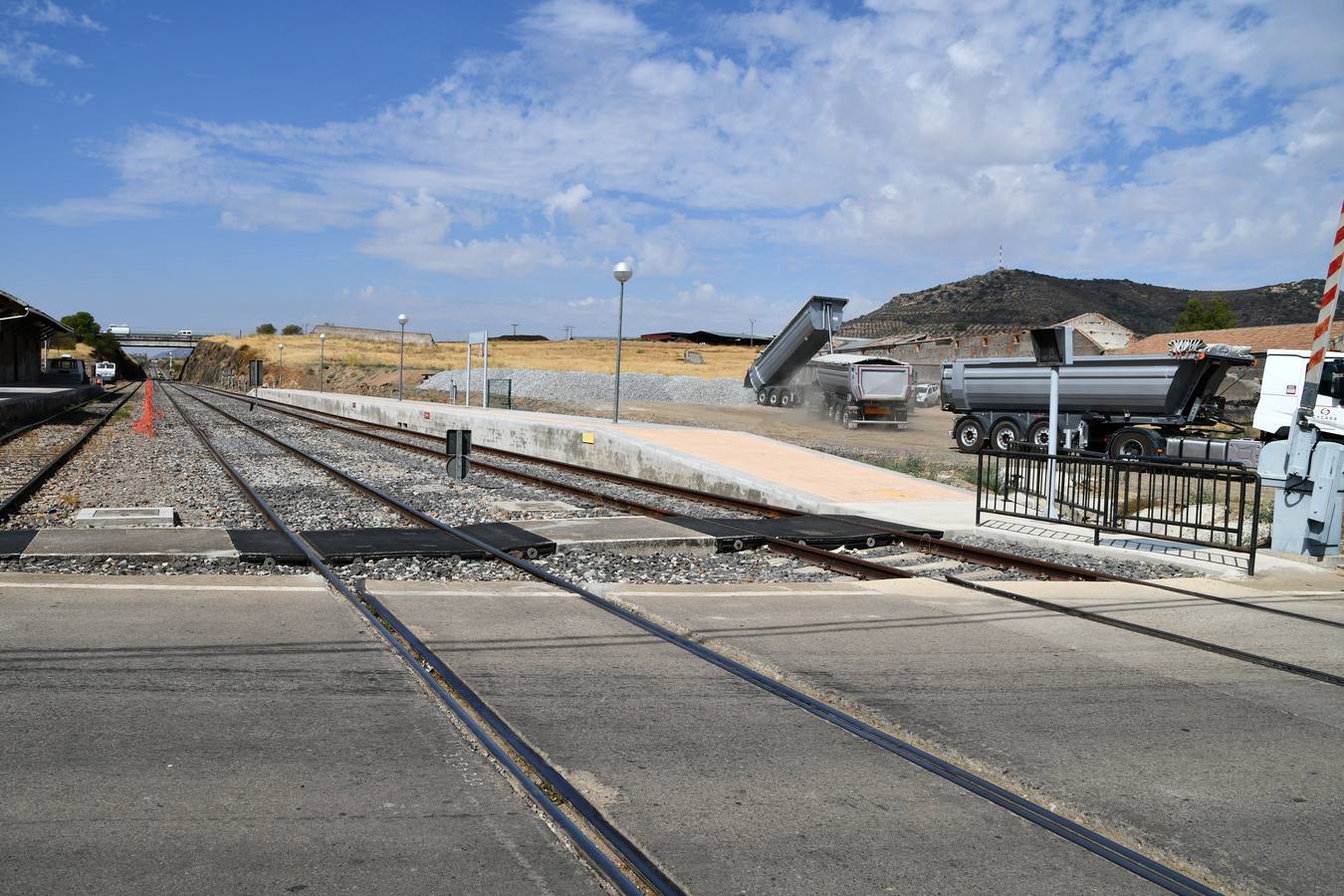 Fotos: Obras de mejora de la estación ferroviaria de Cabeza del Buey