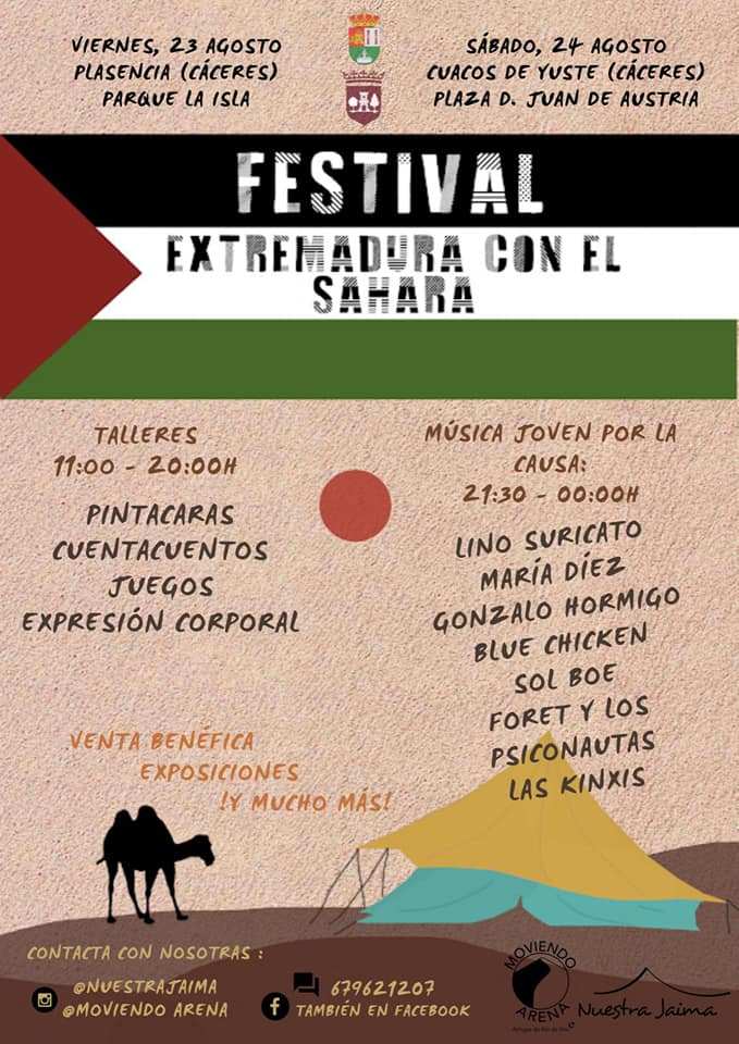 Imagen - Cartel del Festival Extremadura con el Sahara.