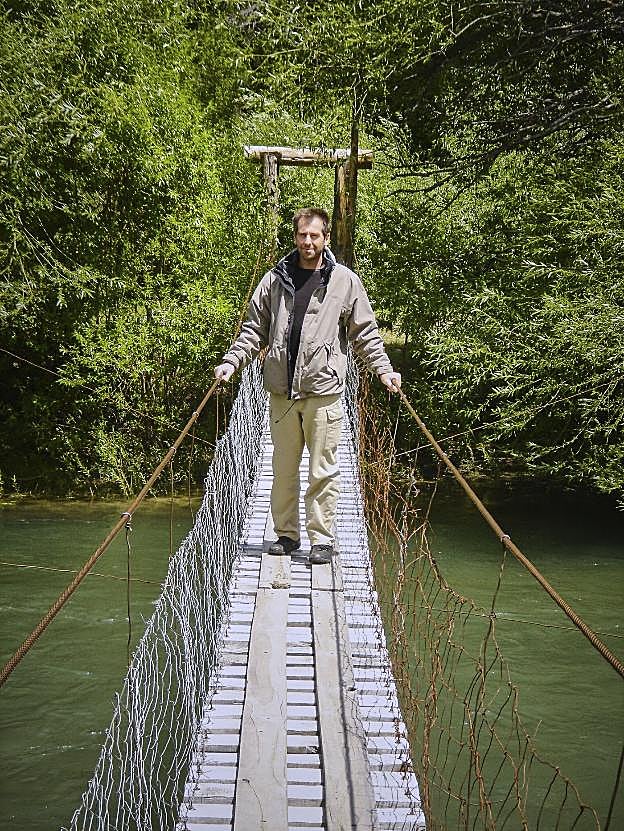 En Argentina. En su viaje a la Patagonia argentina.