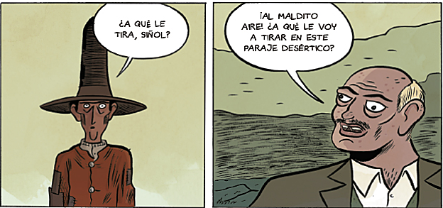 Dos viñetas de 'Buñuel en el laberinto de las tortugas'. 