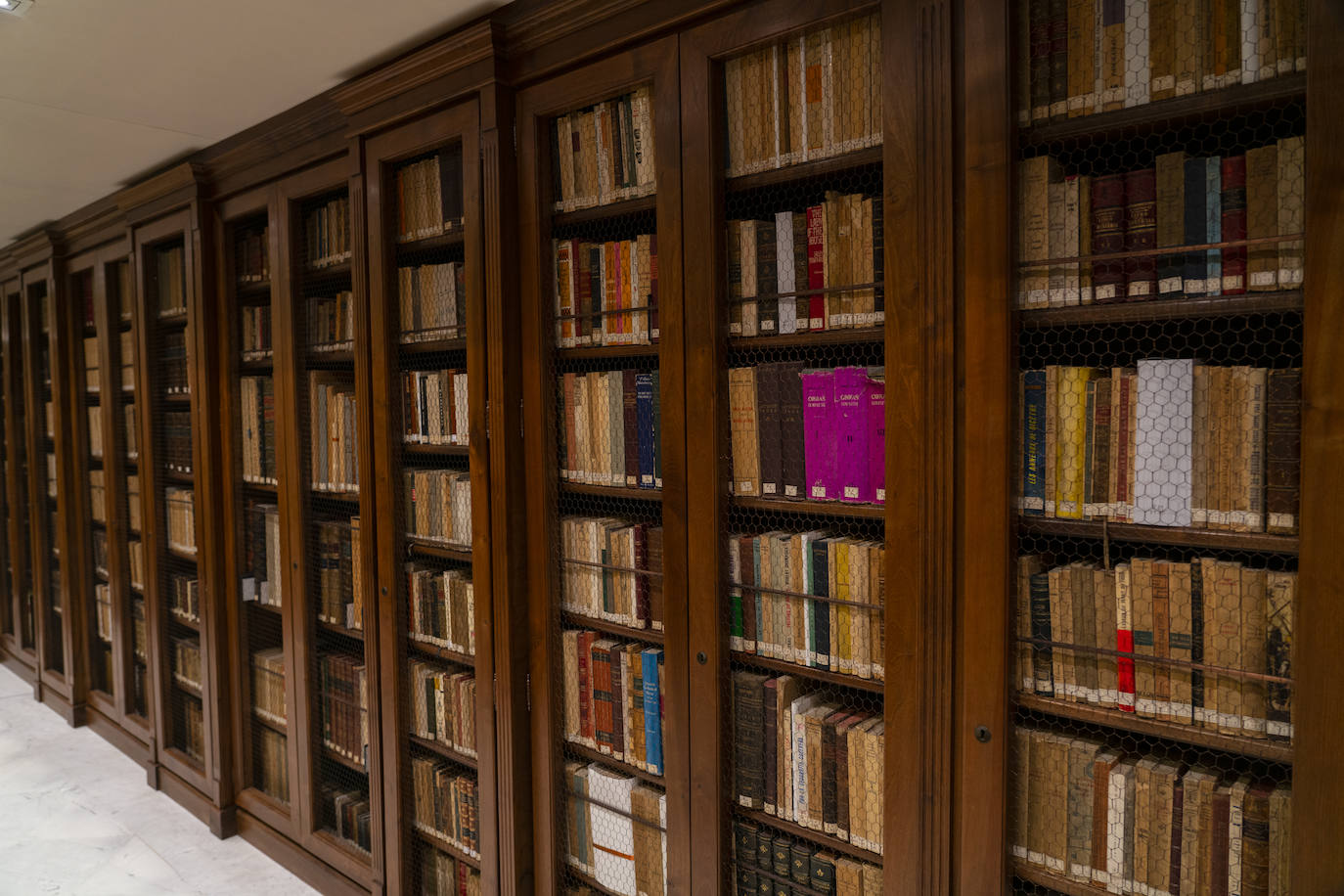 Biblioteca con los ejemplares que recopilaron Antonio Rodríguez-Moñino y su esposa, María Brey.