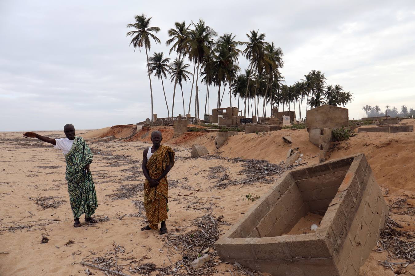 Fotos: La aldea de Lahou Kpanda devastada por el mar