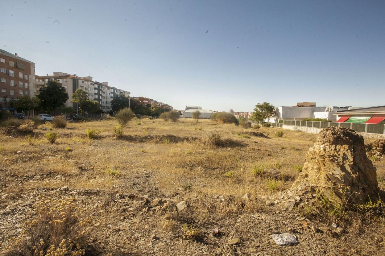 Terrenos en los que estaba prevista la residencia de estudiantes. :: hoy