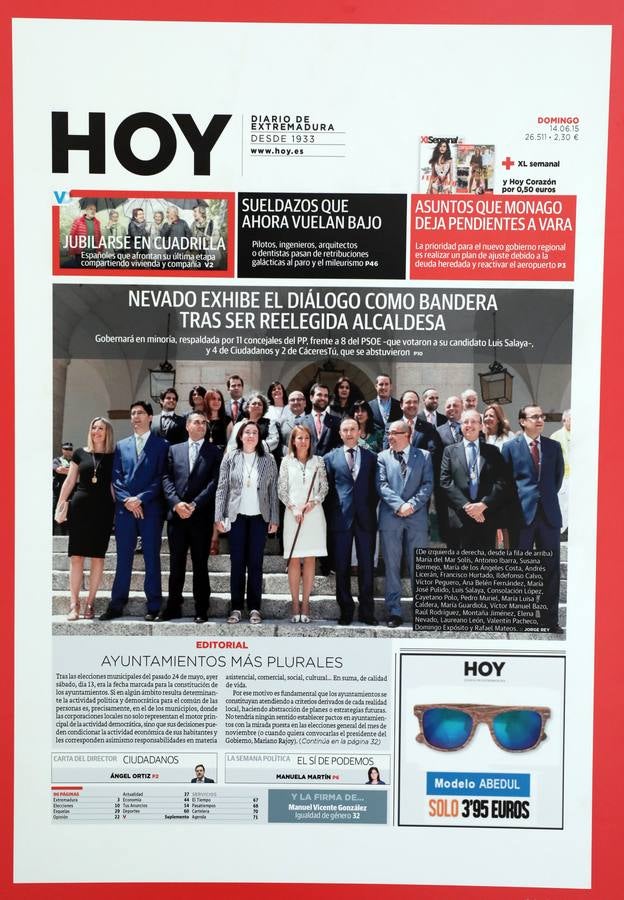 Fotos: HOY repasa en 35 páginas los cuarenta años de los ayuntamientos democráticos