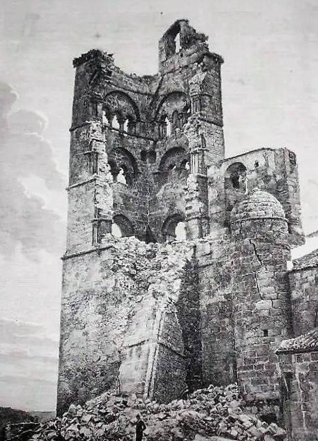 Imagen - Así vio Baretti la torre Julia de Trujillo, en ruinas en 1755. 