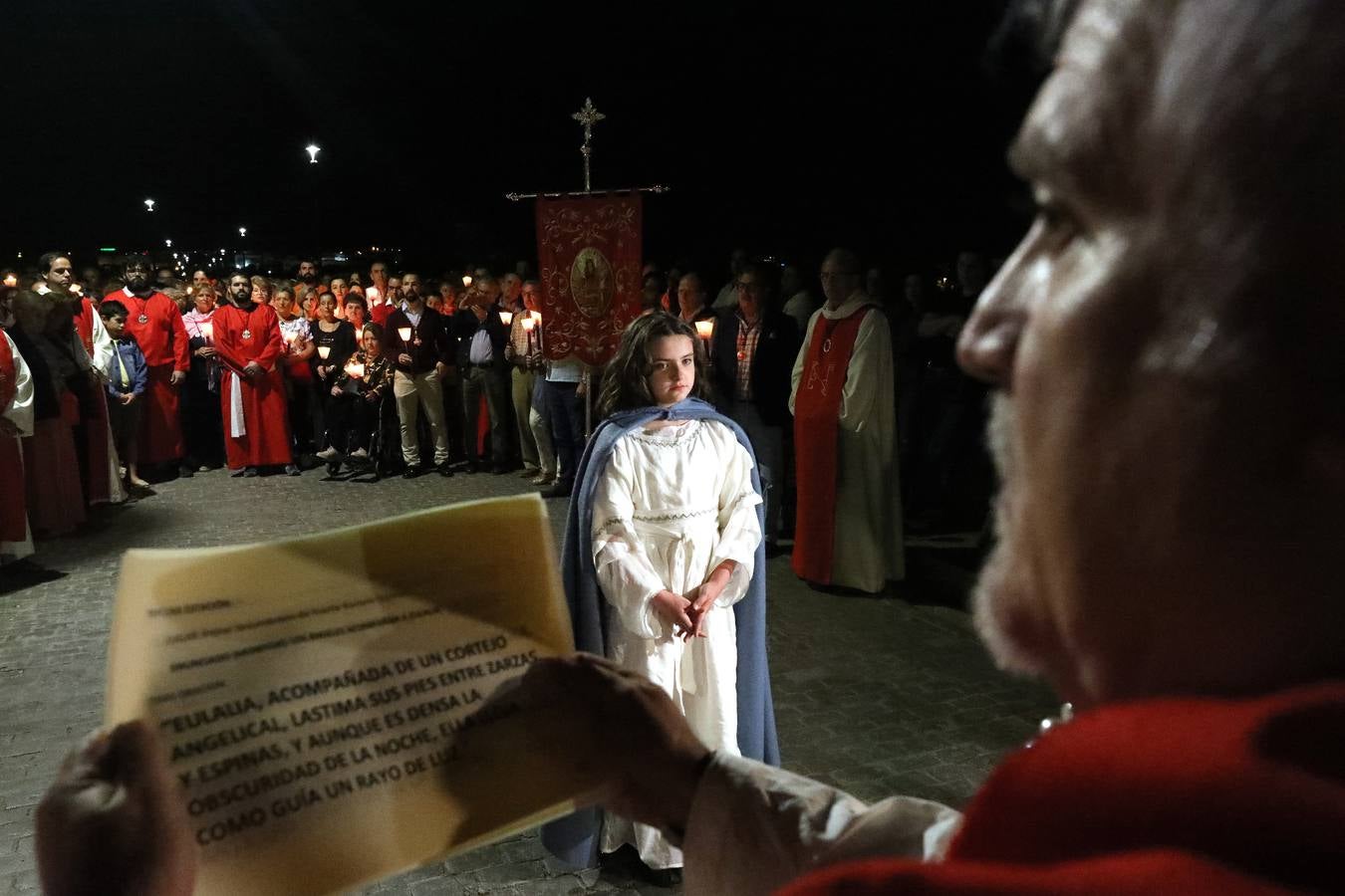 Fotos: El Via Martyrum de Santa Eulalia recreó el camino que hizo con sus 12 paradas