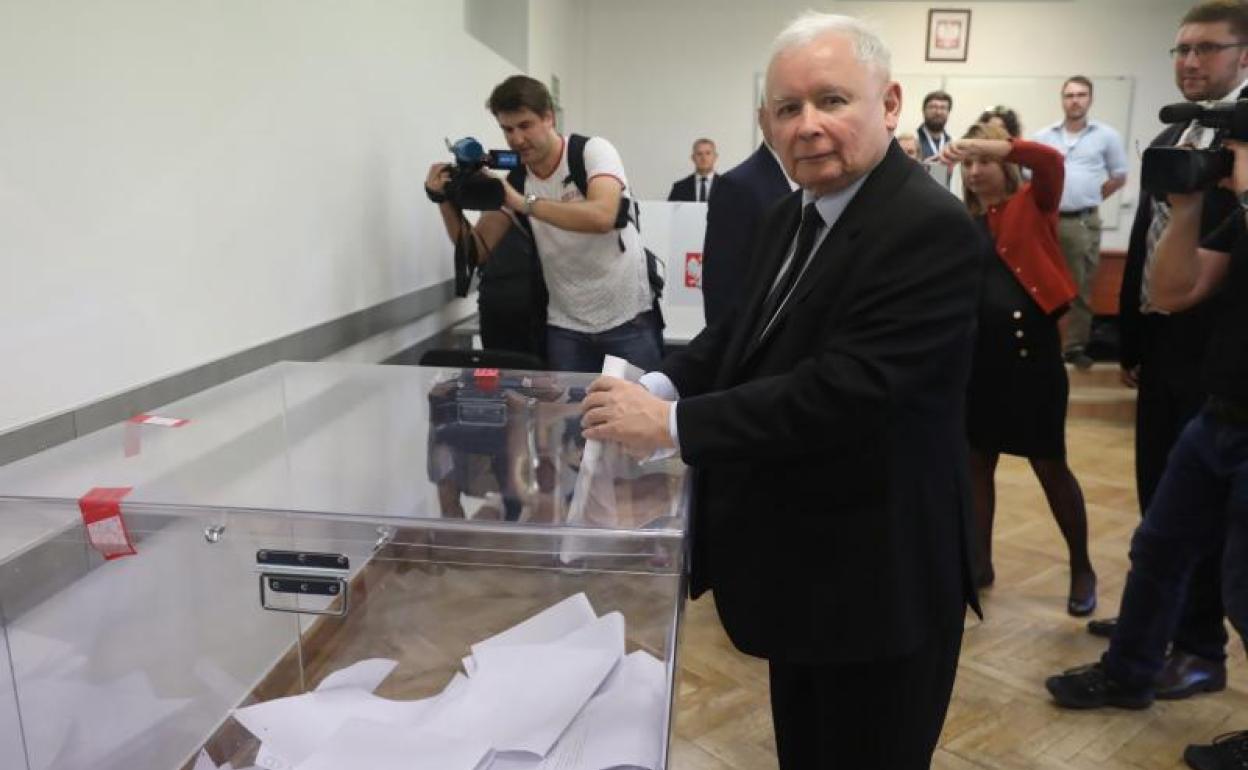 El líder del PiS, Jaroslaw Kaczynski.