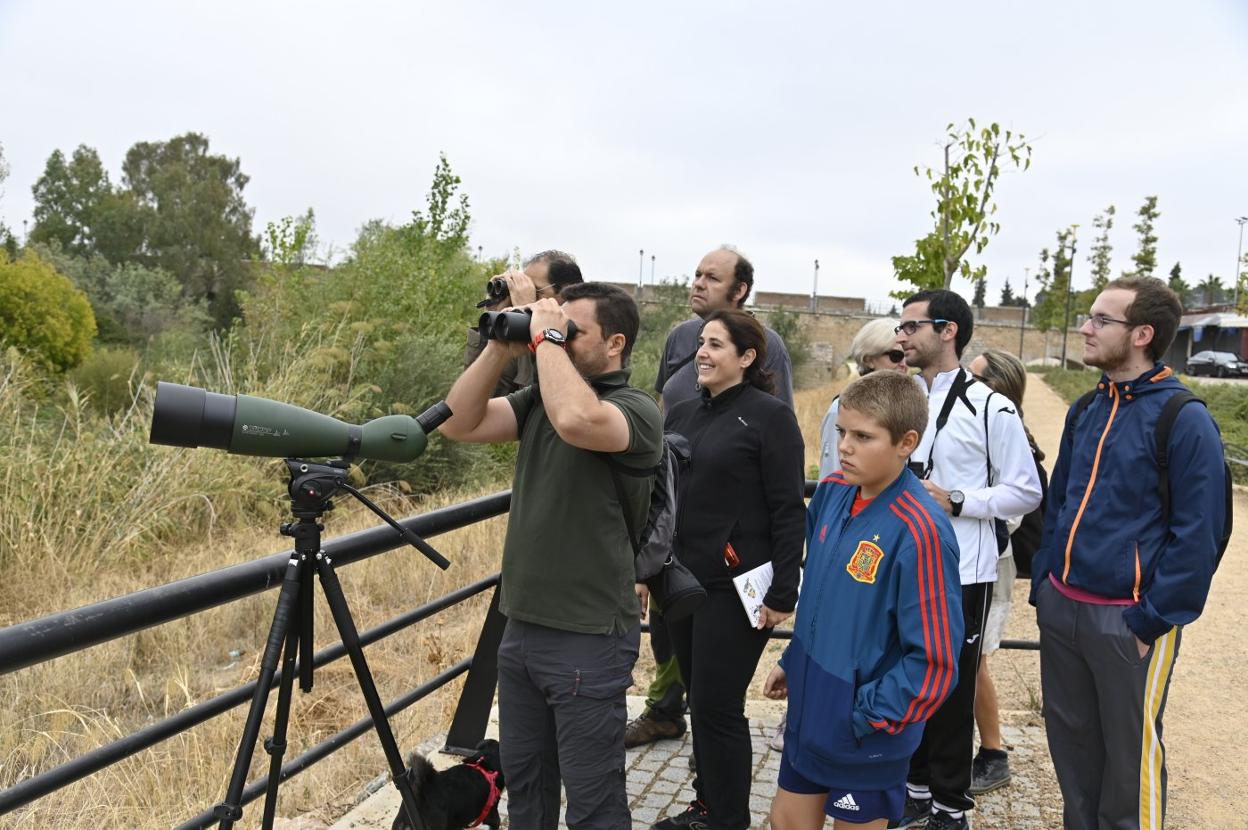 Participantes en la ruta ornitológica del sábado pasado. :: J. V. Arnelas