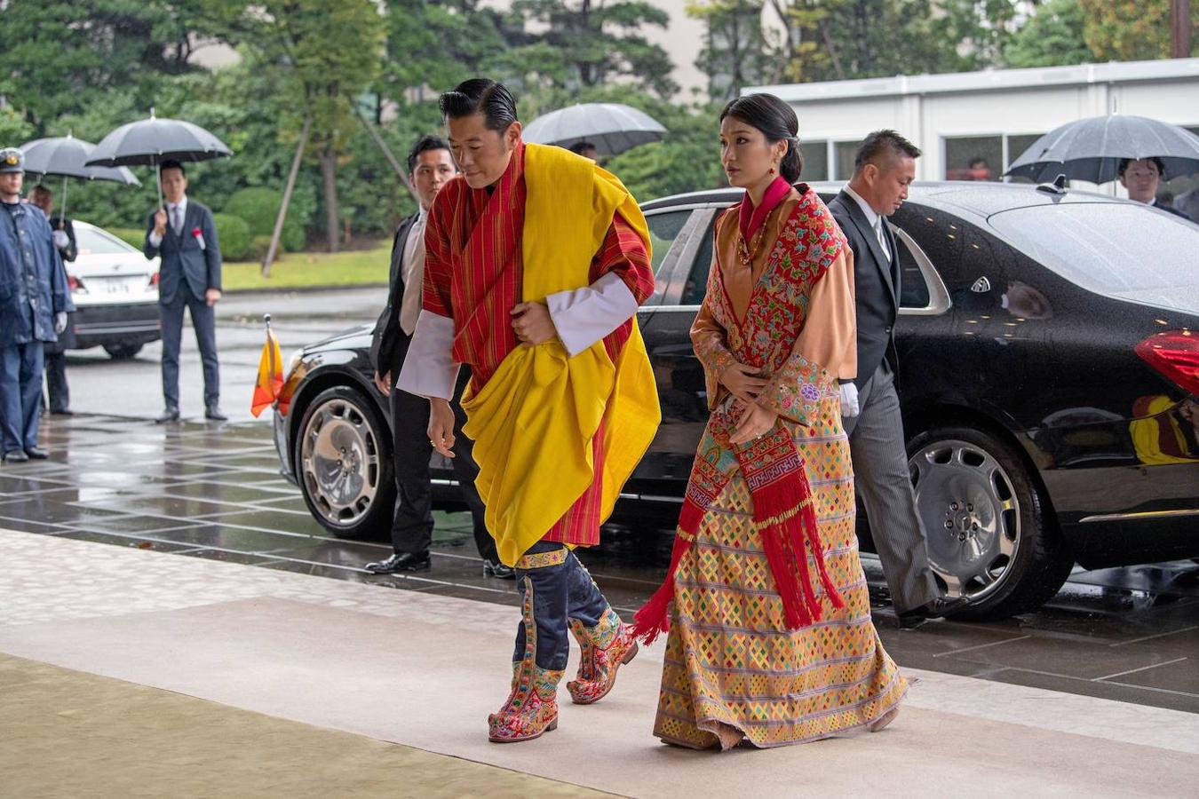 El rey Jigme Khesar Namgyel Wangchuck y la reina Jetsun Pema de Bután.