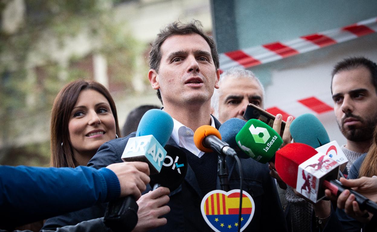 Rivera este martes en Barcelona. 