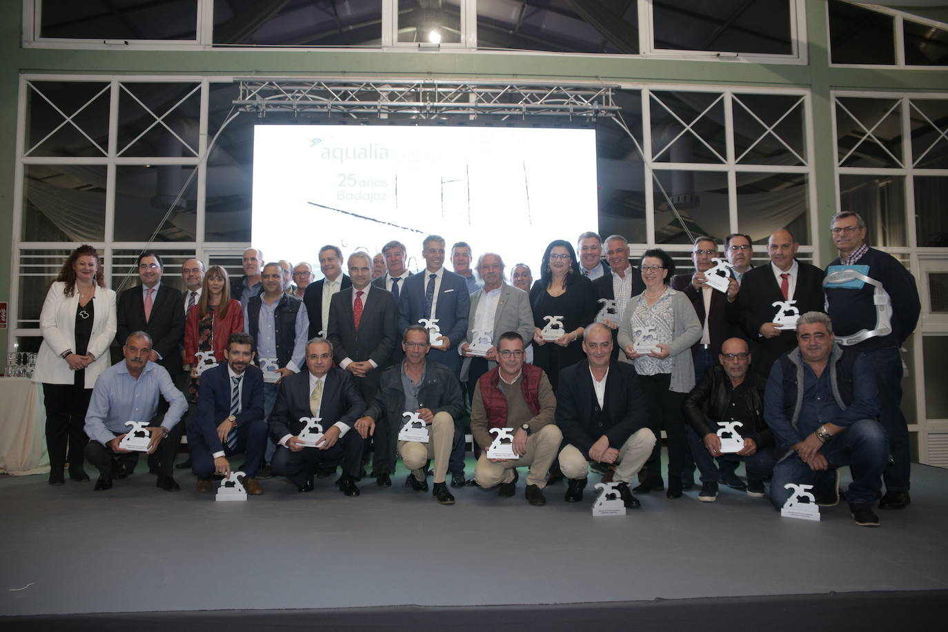 Homenaje a los trabajadores de Aqualia.