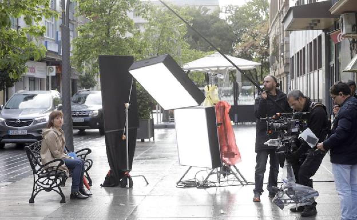 Rodaje en Cáceres. 