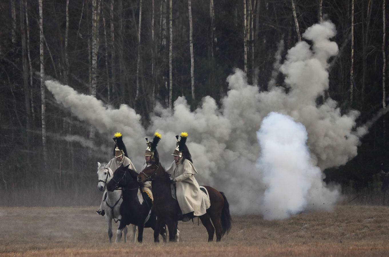 Fotos: Recreación de la Batalla de Berezina de 1812