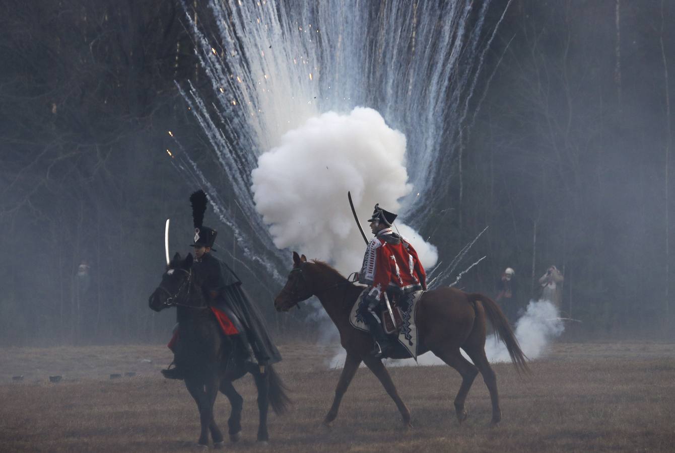 Fotos: Recreación de la Batalla de Berezina de 1812