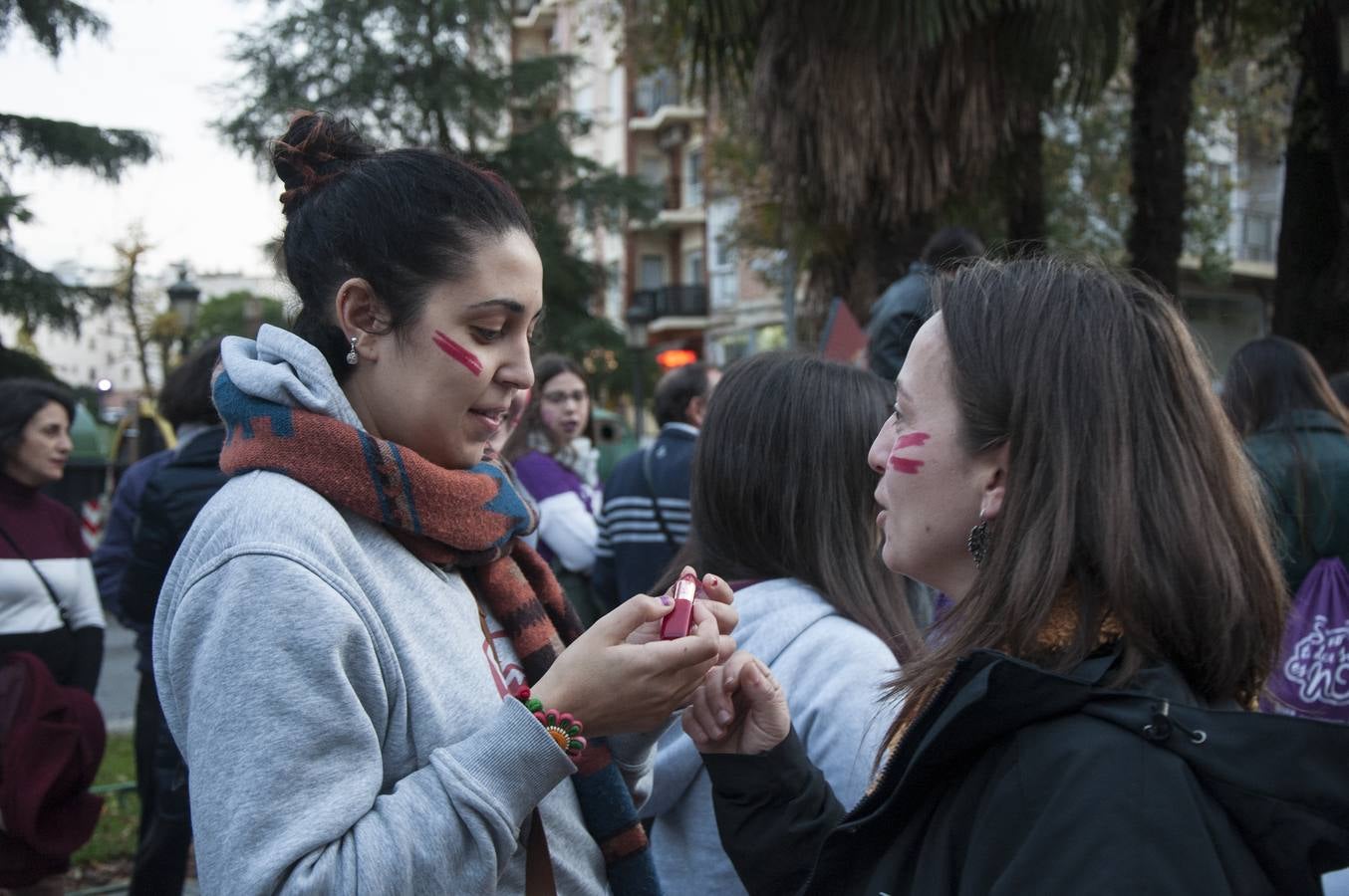 Manifestación contra la violencia de género en Badajoz