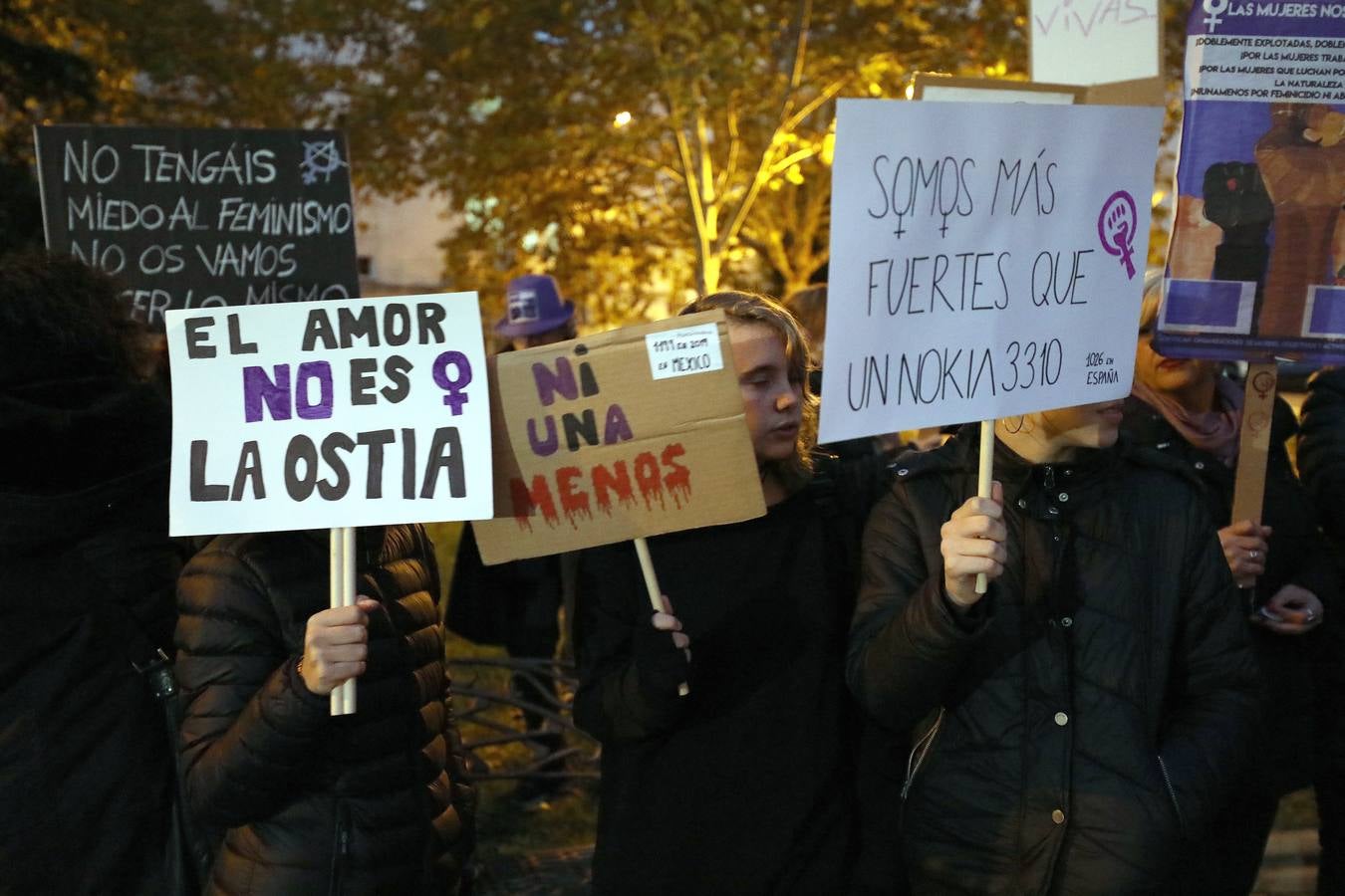 Manifestación contra la violencia de género en Mérida