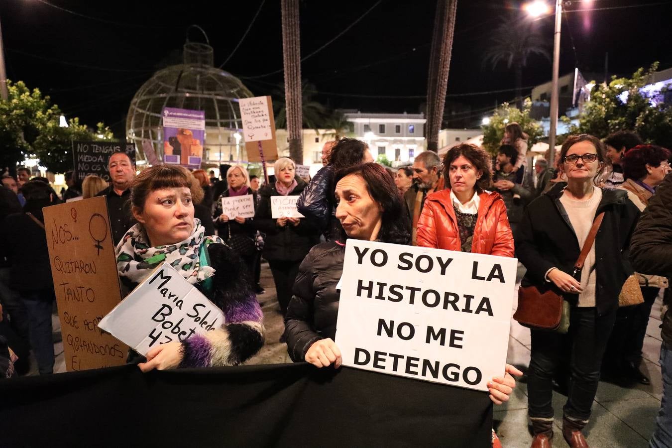 Manifestación contra la violencia de género en Mérida