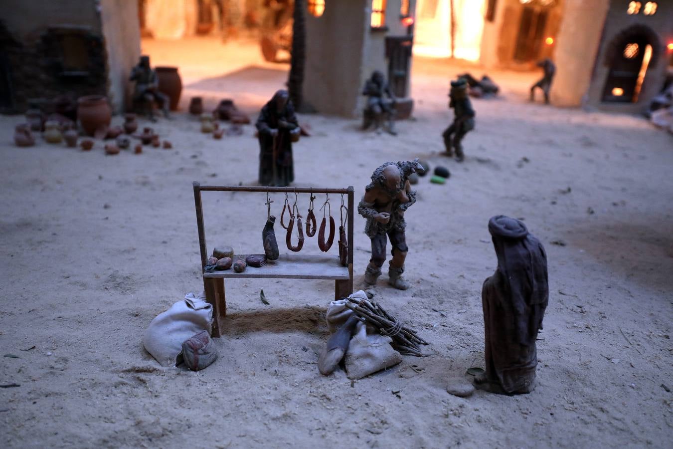 Fotos: El Belén municipal de Mérida ocupa 140 metros y tiene 240 figuras