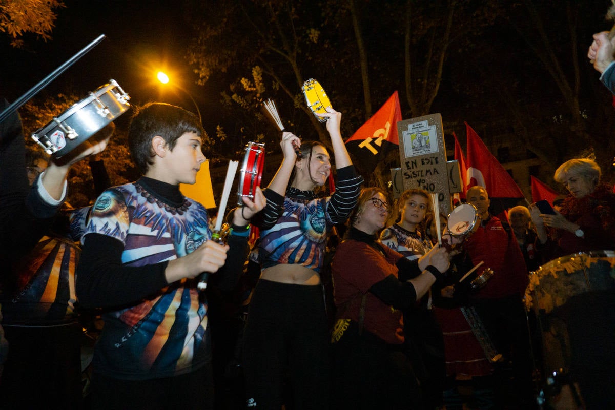 Fotos: Participantes extremeños en la marcha por el clima celebrada en Madrid
